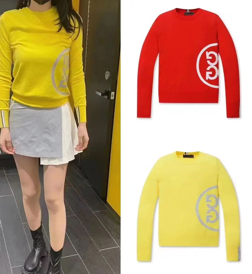 G4 Korea original single golf clothing ladies knitted sweater long-sleeved thin section all-match slim soft waxy sweater
