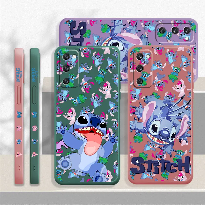 

Etui Coque Stitch For Samsung Galaxy S22 Ultra 5G S21 Plus S20 FE S10 S10e Note 20 10 Lite Square Silicone
