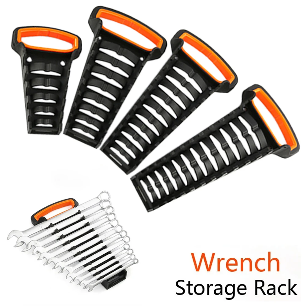 

1Pc Wrench Storage Rack Plastic Wrench Rack Storage Tools Spanner Holders Wrench Organizer Sockets Dual Purpose Storage Tools