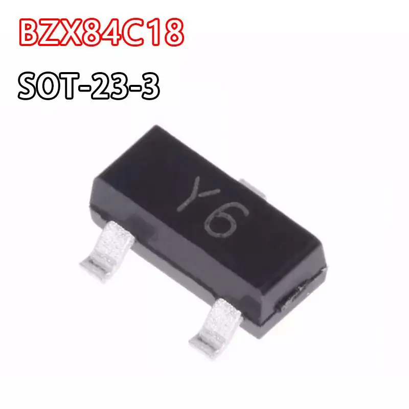 20pcs BZX84C18 SOT23 BZX84-C18 SOT-23 регулятор 18V Y6 стабилитрон Y6