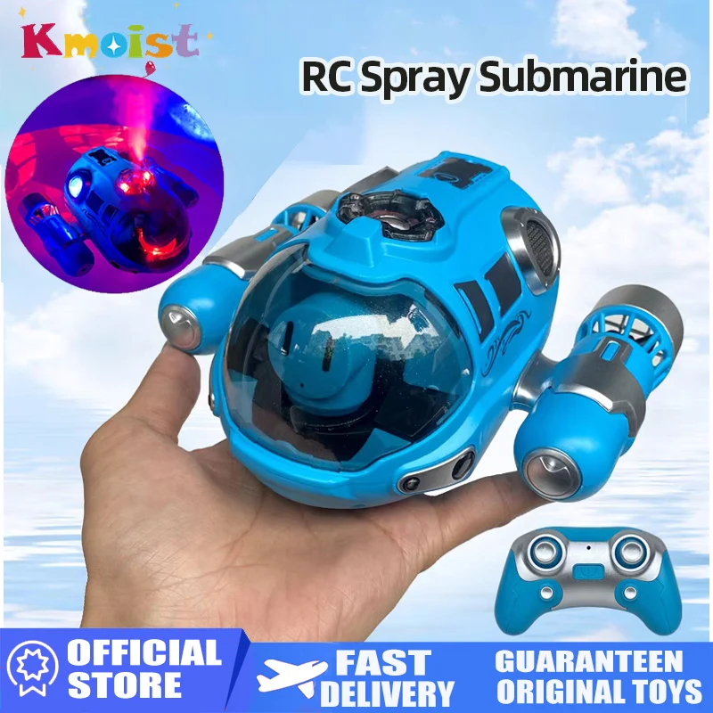 

RC Boat Remote Control Boats Spray Powerboat Twin Propeller 2.4G Radio Controlled Ship with Lights Toys for Boys Girl Kids Gifts