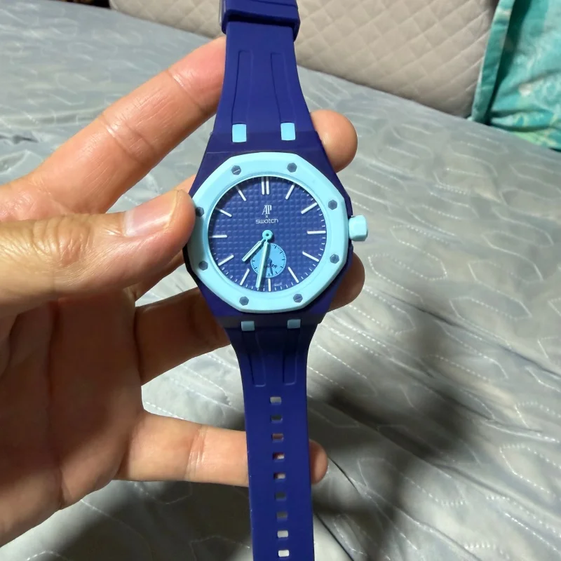Силиконовый ремешок для часов Ap&Watch Swatch, брендированный ремешок для карманных часов Ap Royal Pop Co, различные цвета на выбор, аксессуары для часов (art.: 3920dbc51bbd1) - 3920dbc51bbd1