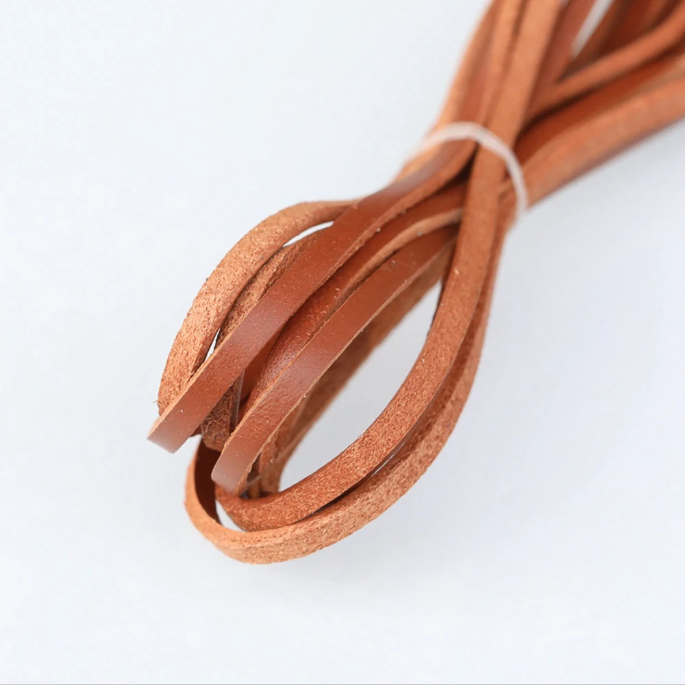 Кожаный шнур плоский cordão de couro masculino