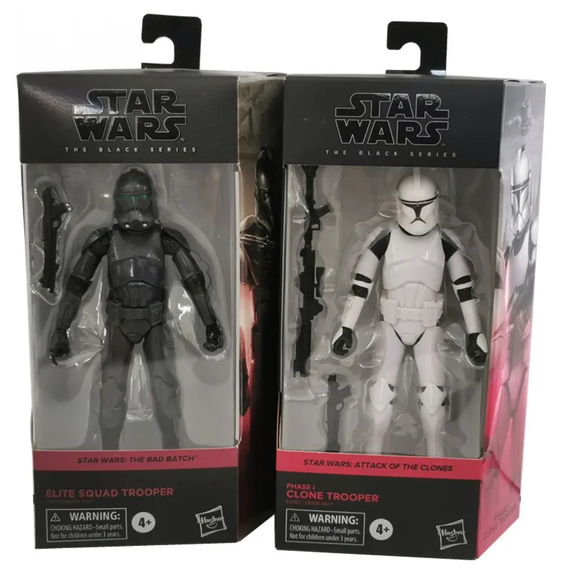 

Herocross Звездные войны периферийный клон войн Клон солдат черный элитный солдат 6-дюймовые подвижные фигурки модели игрушки на Рождество