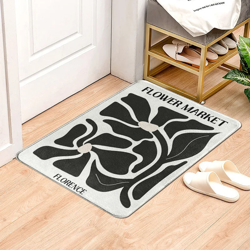 Ins Интернет Популярный одинаковый дверной коврик Moran Ditu Иллюстрация Коврик для
