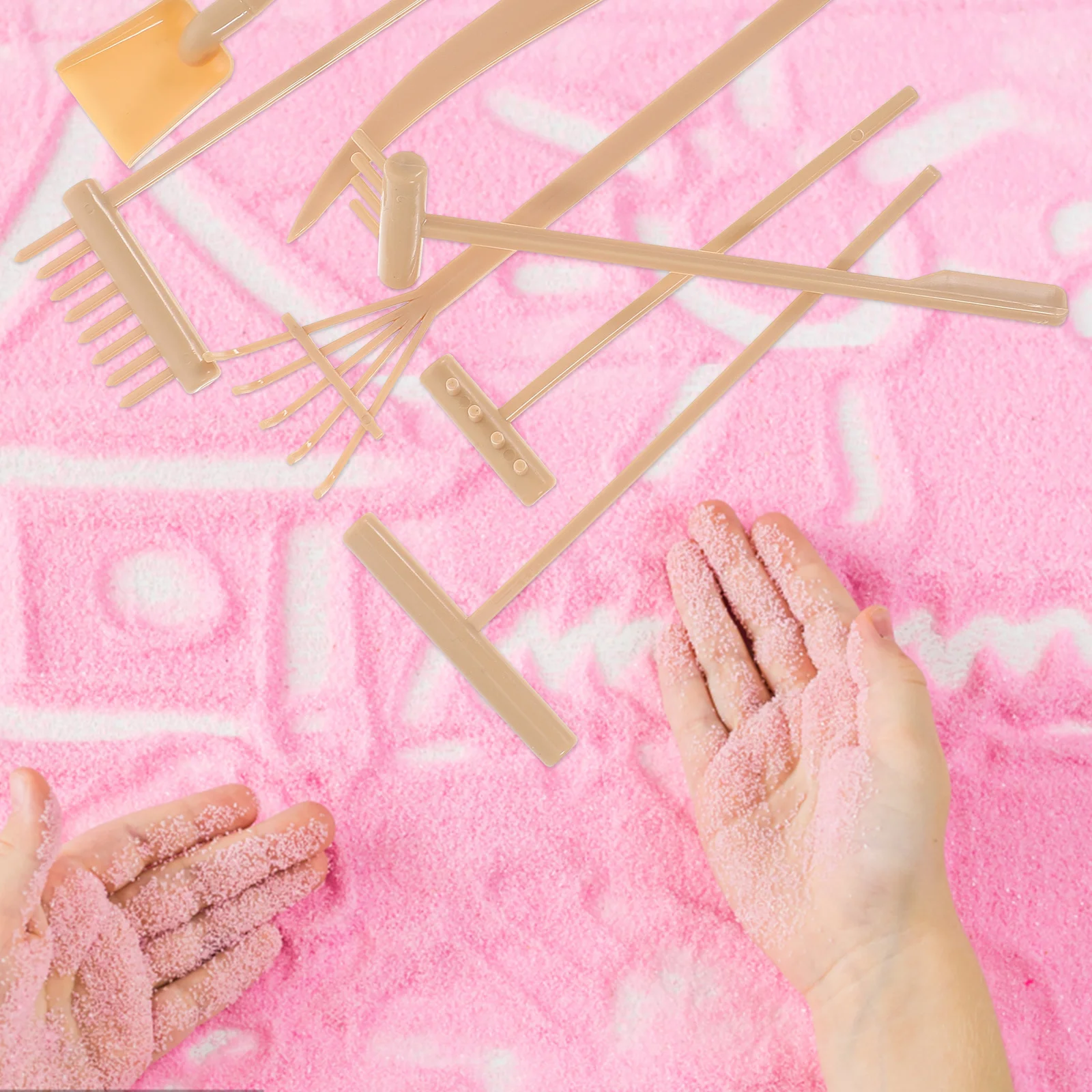 Песочные грабли Zen Набор садовых инструментов Песочница Медитация Мини