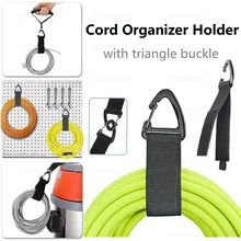 Cable Straps 1/2 Pack Extension Cord Organizer with Triangle Buckle for Garage Organization Storage Heavy Duty Storage Strap