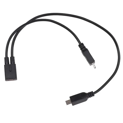 300 шт. Micro USB 2,0 1 разъем на 2 штекера удлинитель для зарядки и передачи данных Y разветвитель кабель для LG Blackberry Nokia Toshiba