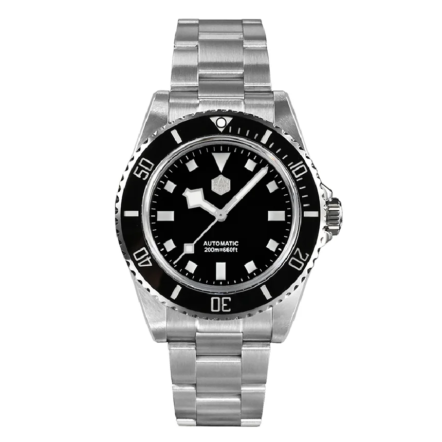 

San Martin Men Diver Watch 40mm Luxury Watches Automatic Mechanical Wristwatch Sapphire 200M Waterproof Luminous Ceramic Bezel