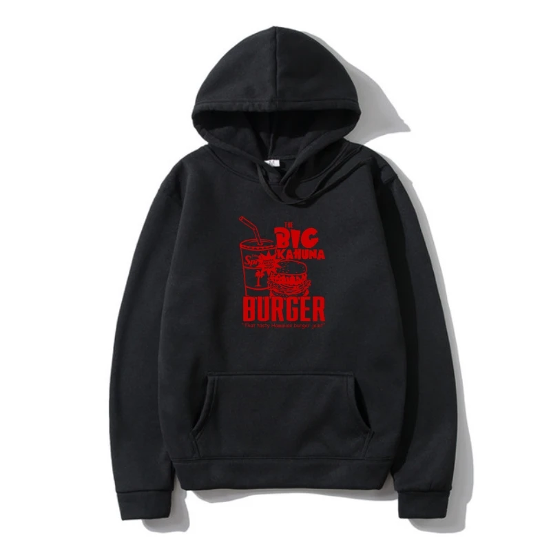 

Fashion casual Fleece Pulp Fiction Big Kahuna Burger Adul Outerwear Funny Printing Pullover Men Warm Hoody