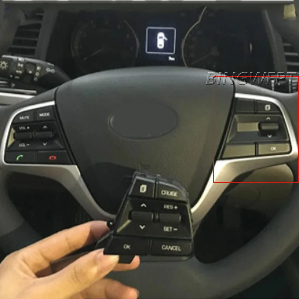 Кнопочный переключатель для Hyundai ACCENT 2019 2020 2021 2022 2023, круиз-контроль, многофункциональный руль, автомобильные аксессуары, правый (art.: 3920cb15bec2d) - 3920cb15bec2d