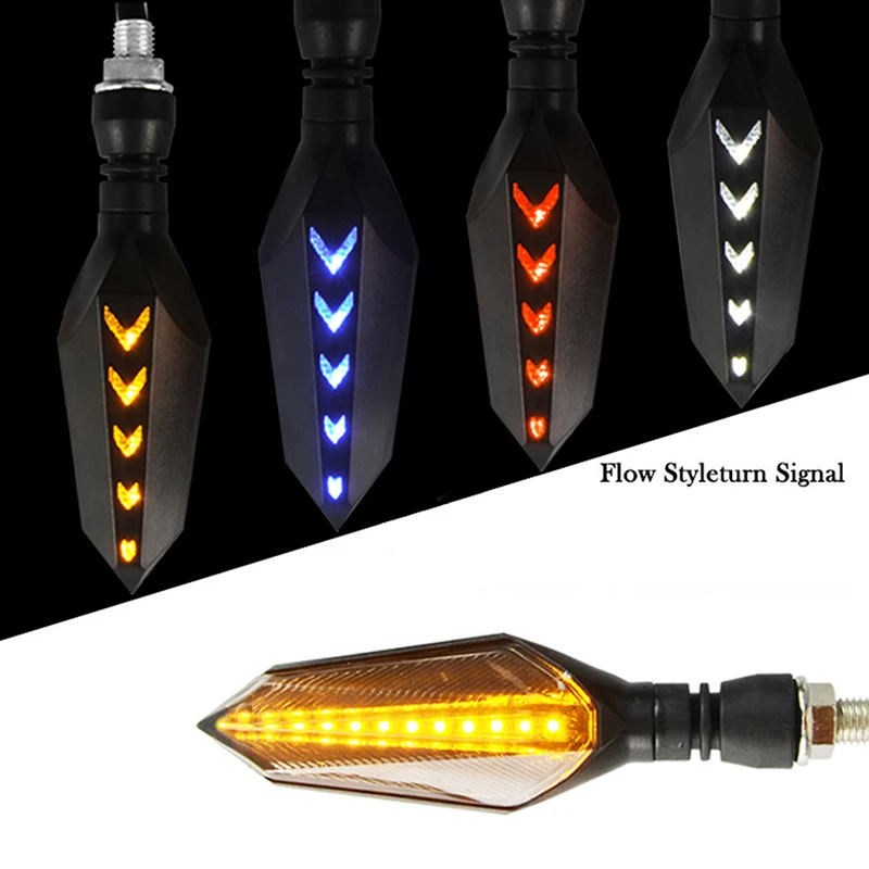 

1PCS 12V Motorcycle Turn Signal Led Daytime Running Lights Flowing Turn Signal Lights