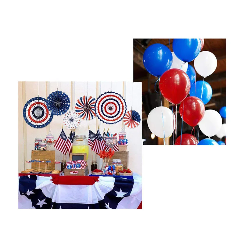 Красный и синий латексный набор воздушных шаров в День Независимости