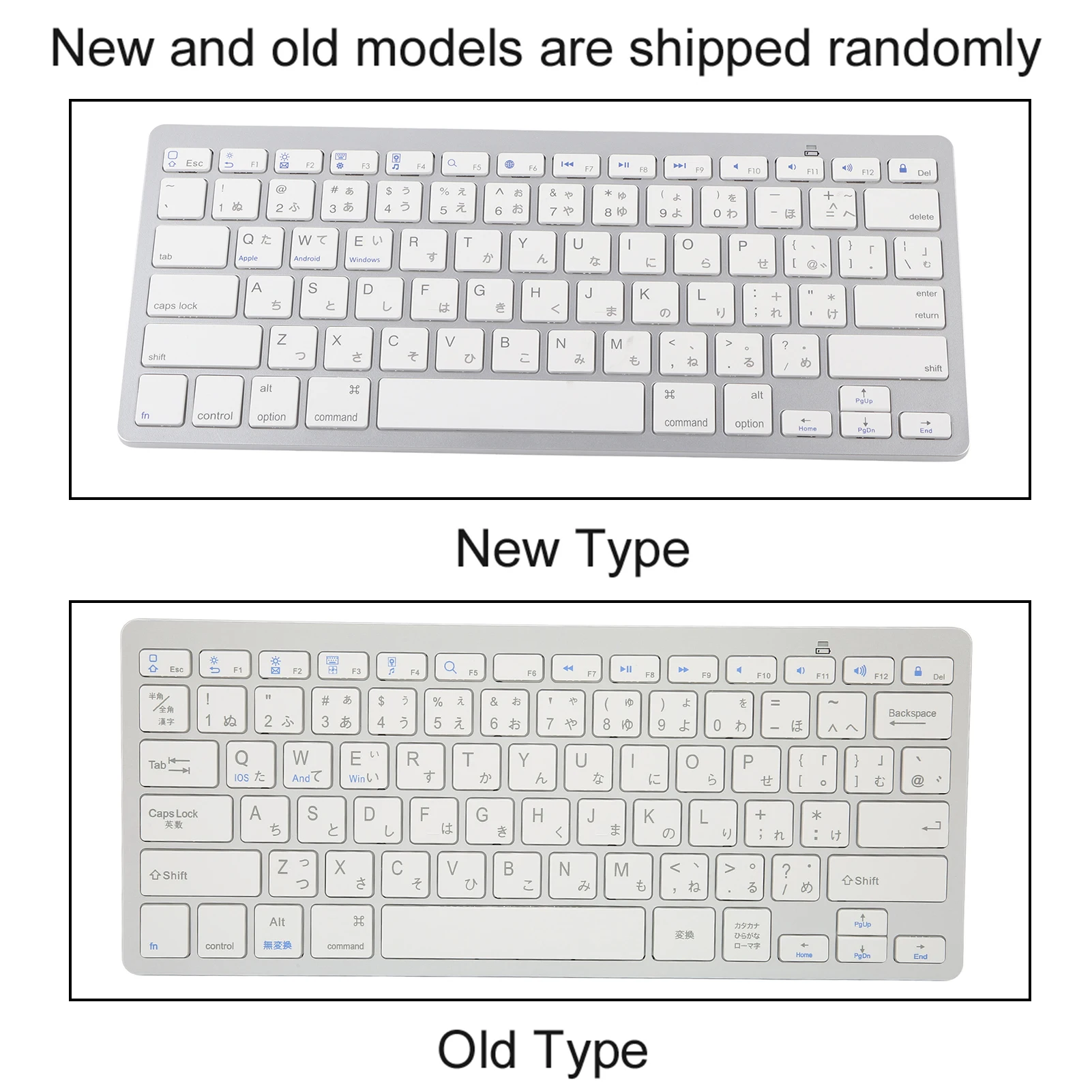 Беспроводная клавиатура Mini 78 клавиш Ультратонкая портативная Белая