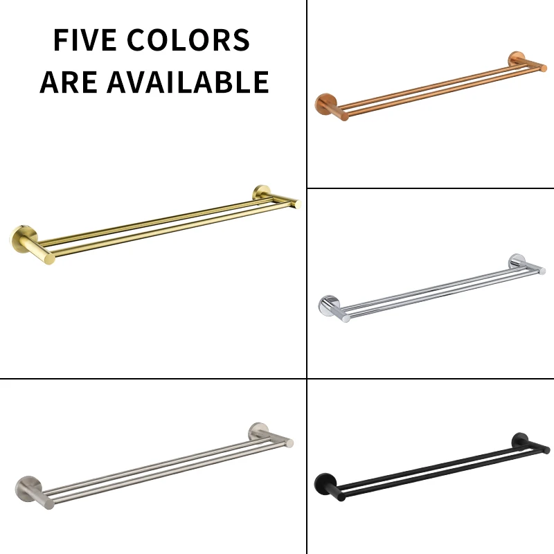 Rack Double Bar Bathroom Set