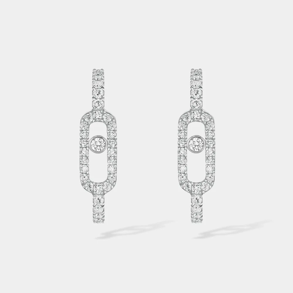 Bracelet en argent regardé 925 pour femme, collier, boucle d'oreille, trois mouvements, bijoux fins, bijoux coulissants