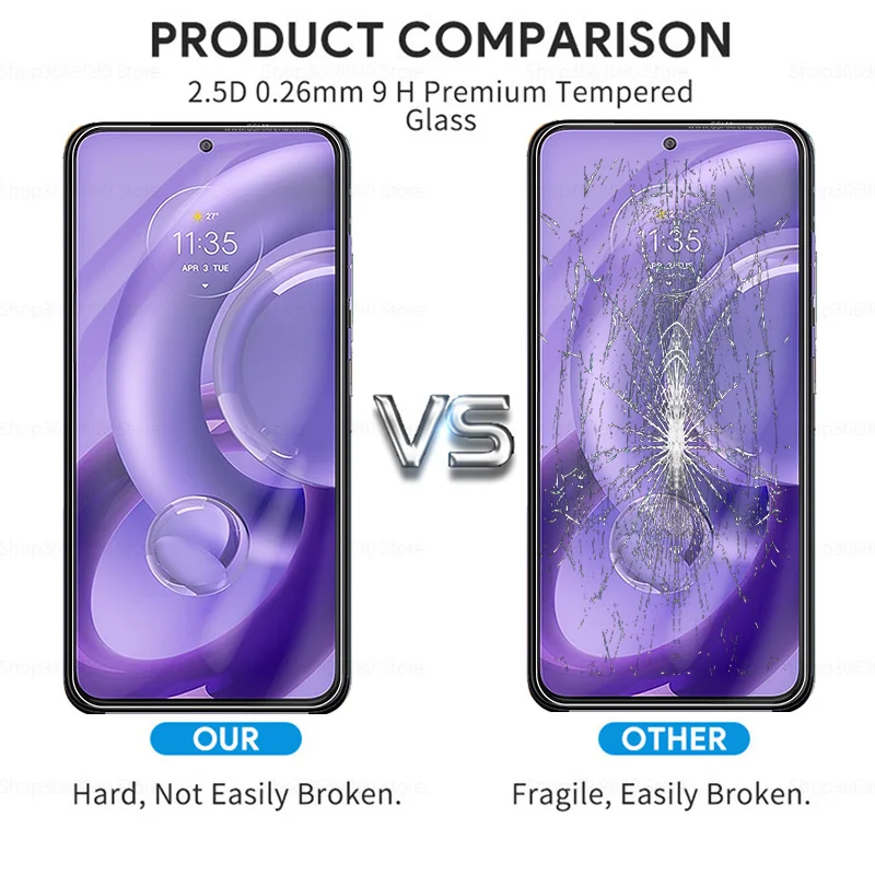 2 шт. чехол из закаленного стекла для Motorola Edge 30 Neo 20 Lite Plus Pro защитные пленки экрана