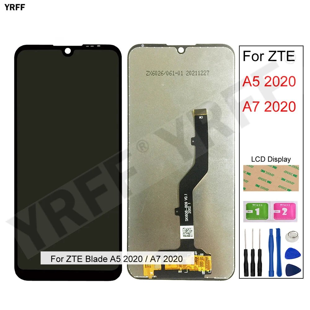 

For ZTE Blade A5 2020/A7 2020 LCD Display+Touch Screen Digitizer Assembly For ZTE A7 A5 2020 6.09'' LCD Screens Replacement+Tool