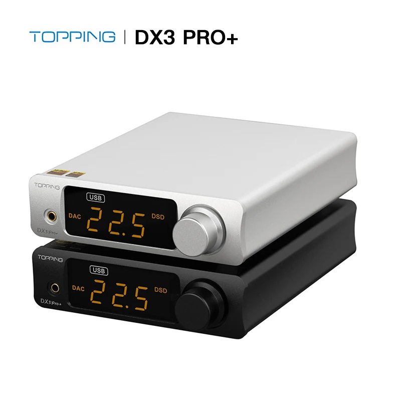 

TOPPING DX3 PRO+ DAC Headphone Amplifier ES9038Q2M Decoder Bluetooth 5.0 LDAC Audio DX3 PRO with Remote Control DX3 PRO PLUS