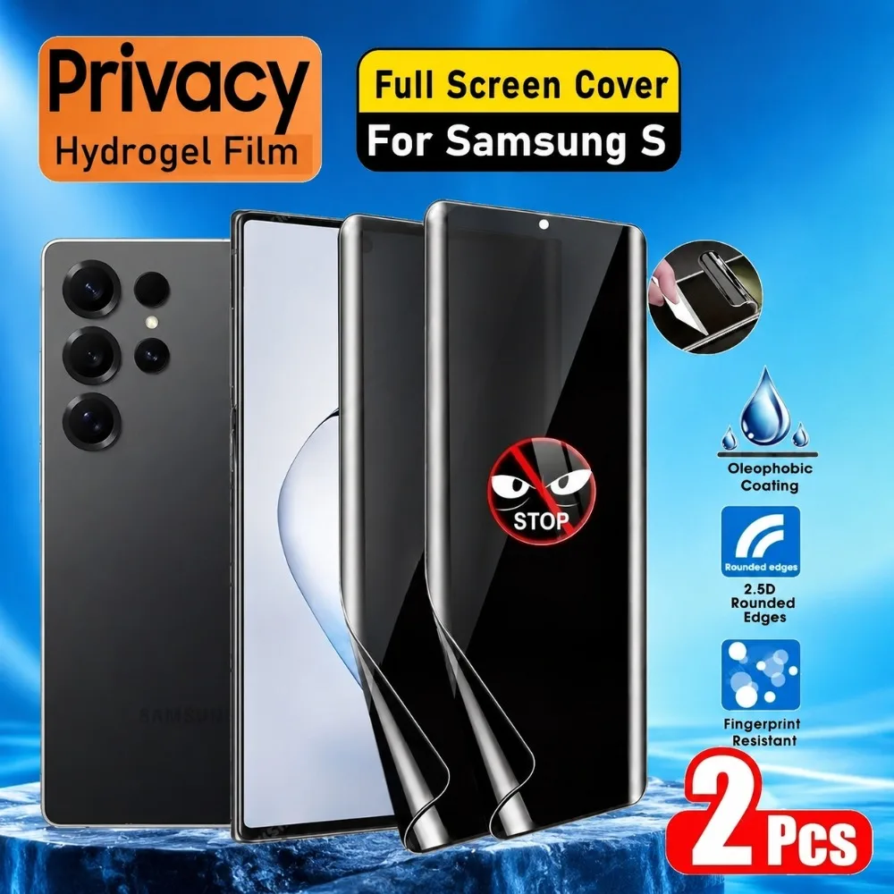 Фото 2 шт. антишпионская гидрогелевая пленка для Samsung Galaxy S26 S25 S24 S23 Ultra S22+ S21+ S20+ S25 S24 FE, защита от царапин, защитные пленки для экрана №2
