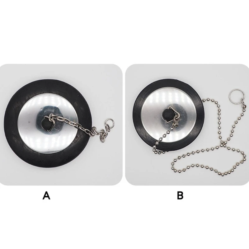 

Universal Kitchen Sink Stopper -Garbage Disposal Plug - Kitchen Sink Plug Stainless Steel & Rubber 1pc Dropship