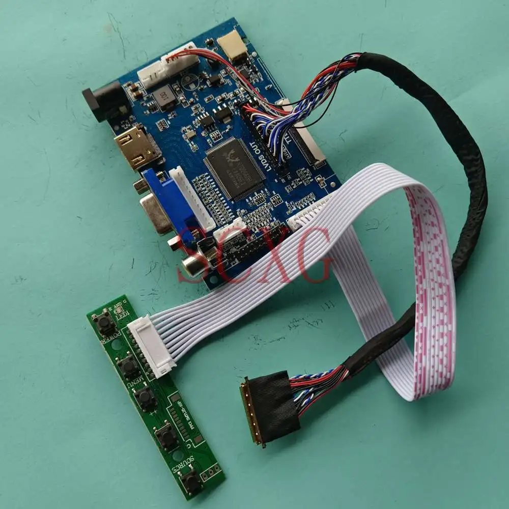 

Fit N156HGE-LG1 Laptops 1920*1080 Kit DIY VGA+2AV+HDMI-Compatible 15.6" 40 Pins LVDS LCD Matrix Controller Driver Board