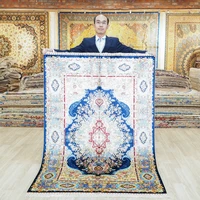 yilong 4x6 handwoven silk qum persian rug for home decoration china rugs zqg517a