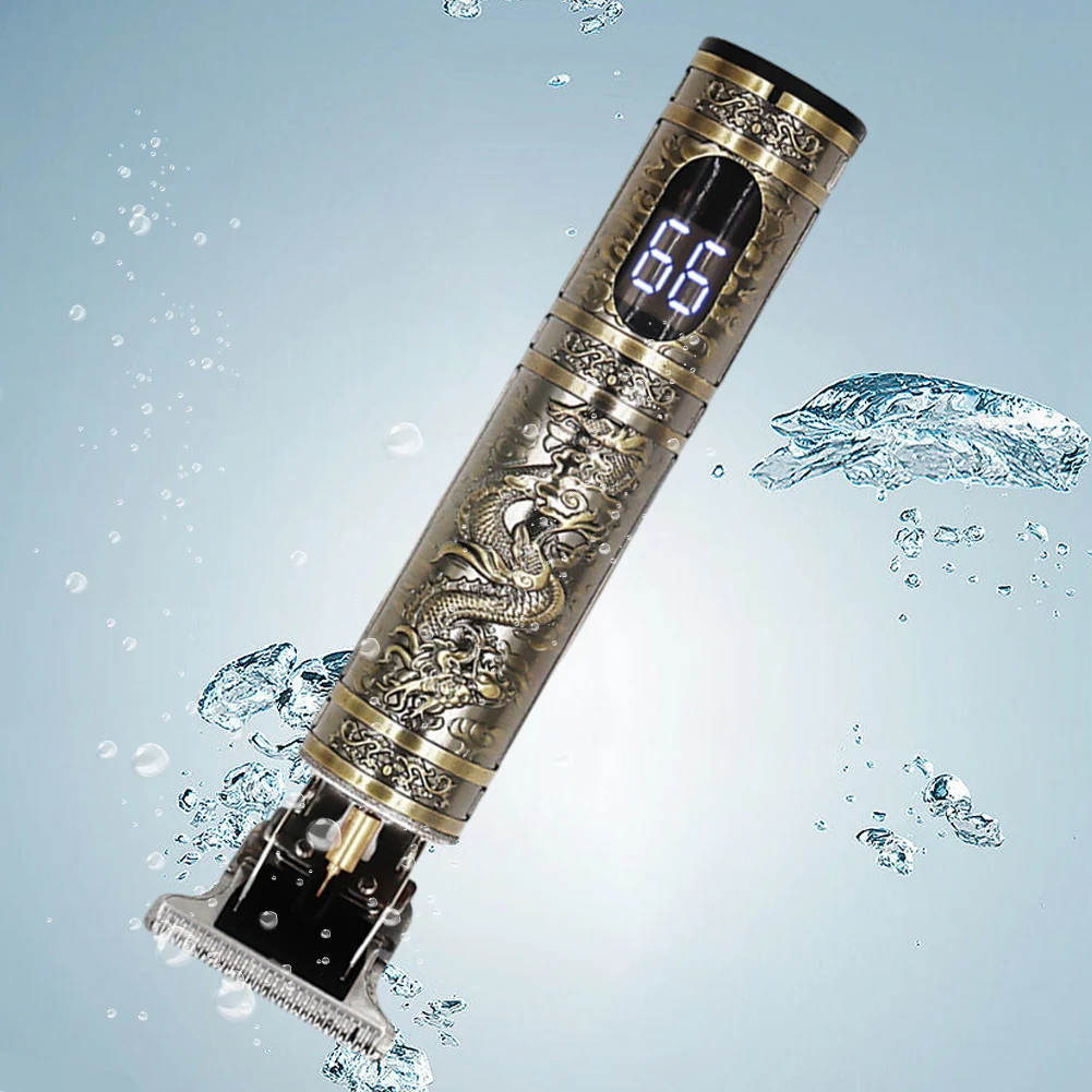 

Electric Hair Cutting Machine T-Blade LED Display Hair Grooming Kit Battery Operated Barber Clipper for Hair Cutting