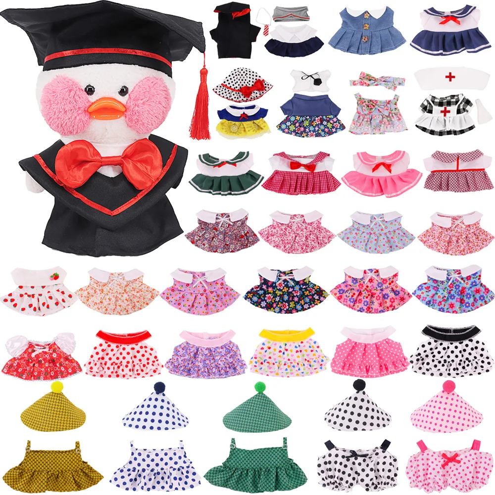 30cm Yellow Duck Doll Clothes Doctoral Scholar/nurse Clothin