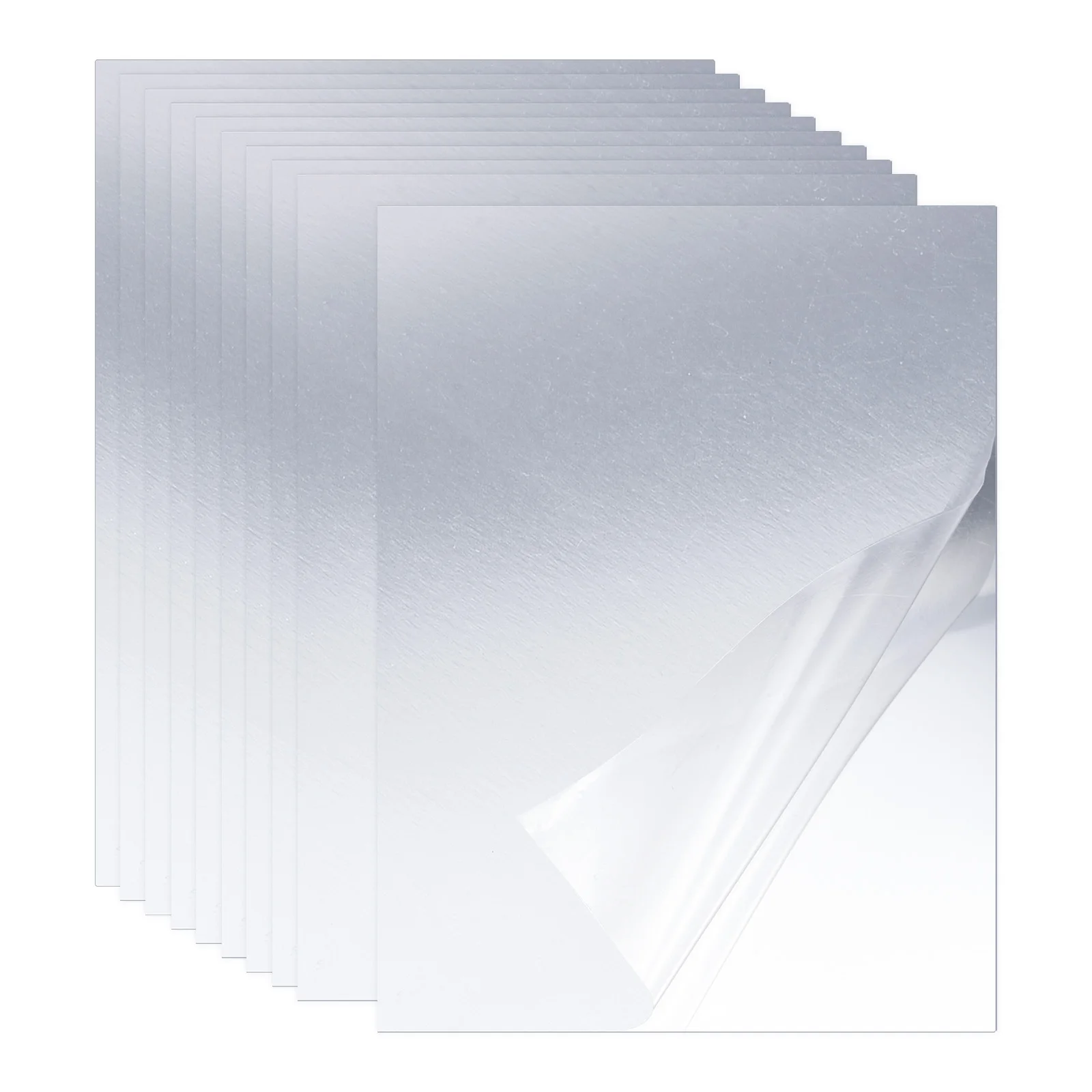 

Uxcell Flexible Mirror Sheet 150mm x 100mm x 0.4mm Self Adhesive Wall Sticker 10 Pcs