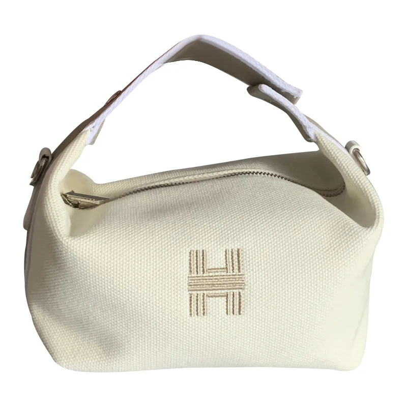 2023 Portable Shoulder Makeup Bags Organizers Travel Cosmetics Bag Of Women Canvas Top-Handle Detachable Crossbody Handbags