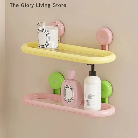 Овальная полка на присоске HUXUAN для ванной