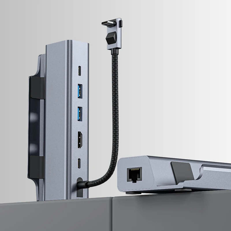 6 в 1 Doking станция для паровой колоды 4K 60 Гц RJ45 Подставка зарядки телевизора