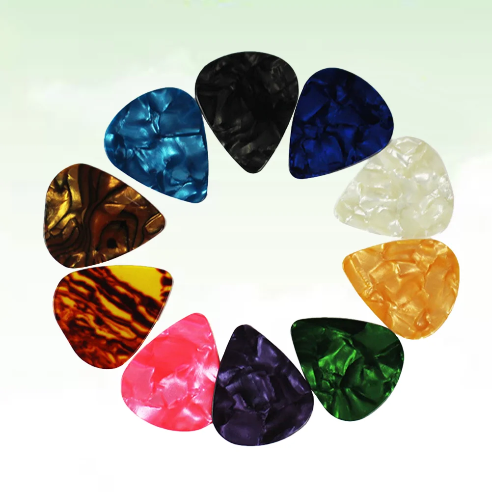 

20PCS Delicate Creative Useful Portable Celluloid Guitar Picks Guitar Picks Thin Guitar Plectrum Pick for Ukulele Guitar