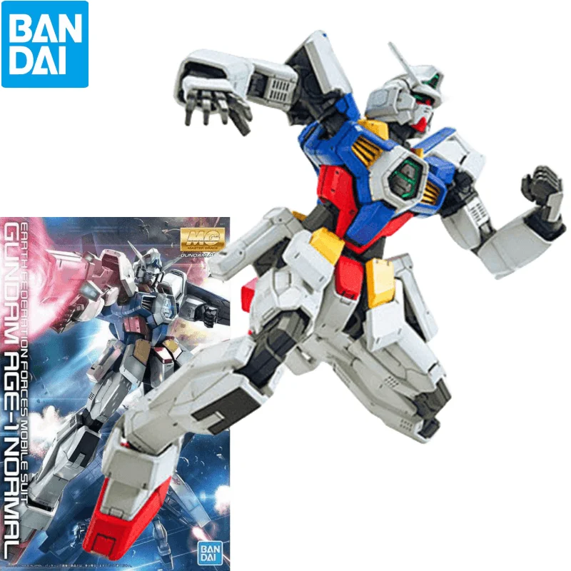 

Bandai 1/100 Gunpla Mg Gundam Normal Age-1 Assembly Model Movable Joints Figures High Quality Collectible Toys Models Kids Gift