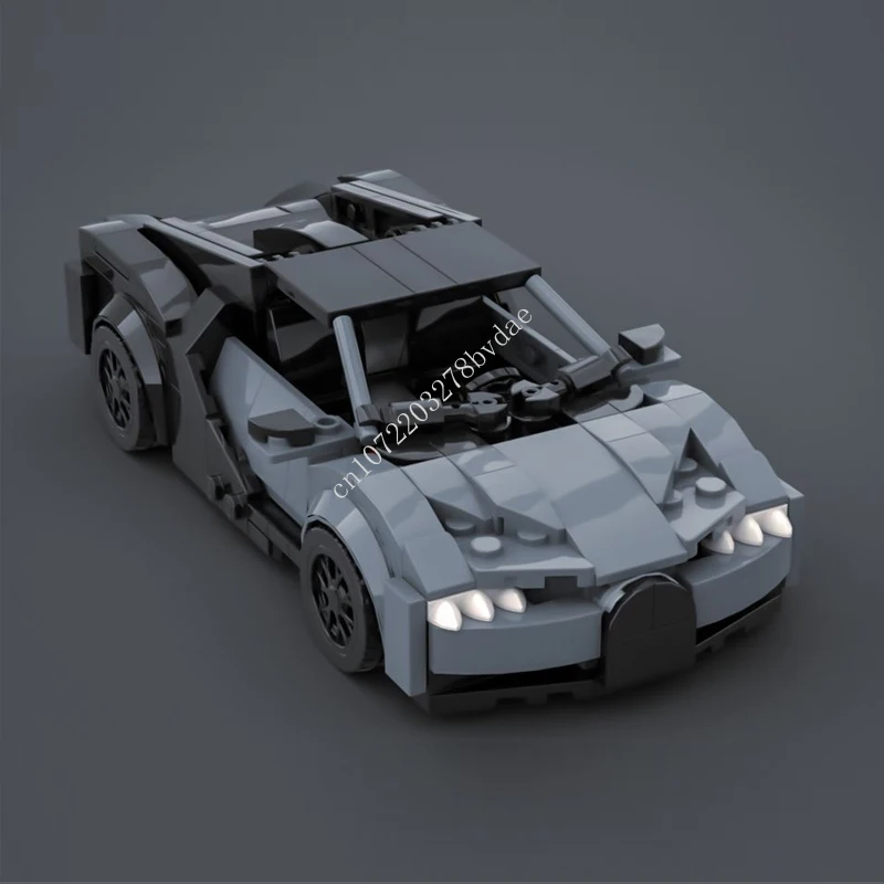 

345PCS MOC Speed Champions Chiron Sport Gray SportsCar Model Building Blocks Technology Bricks Creative Assembly Kids Toys Gifts
