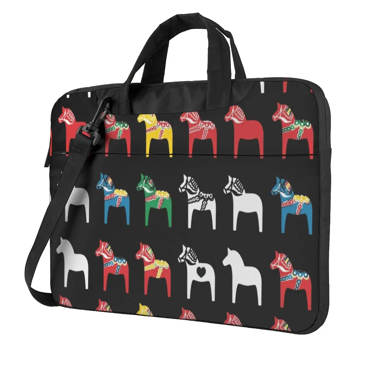 

Яркая сумка для ноутбука с изображением шведской лошади с изображением Каваий лошадей традиционное искусство для Macbook Air Pro Xiaomi Lenovo Asus чехол ...