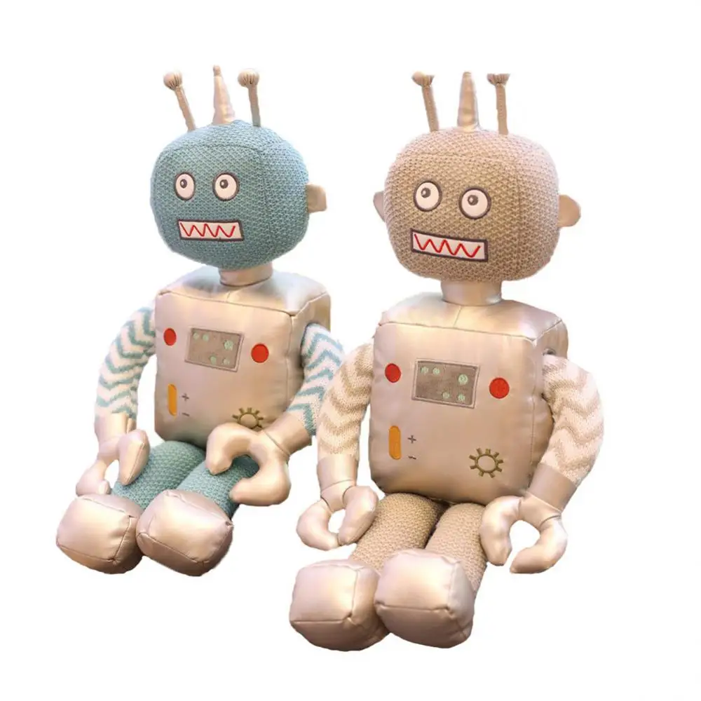 

60/80cm Kawaii Pillow Creative Futuristic Plush Doll Kids Toys Cute Universe Space Alien Robot Birthday Christmas Gift For Kids