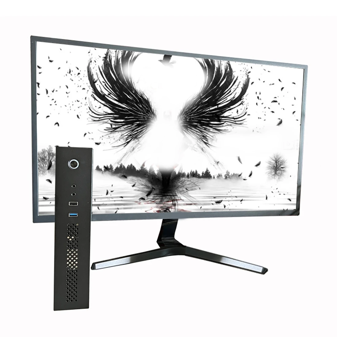 Чехол для настольного компьютера SKTC A11 HTPC Mini 3L может стоять или лежать