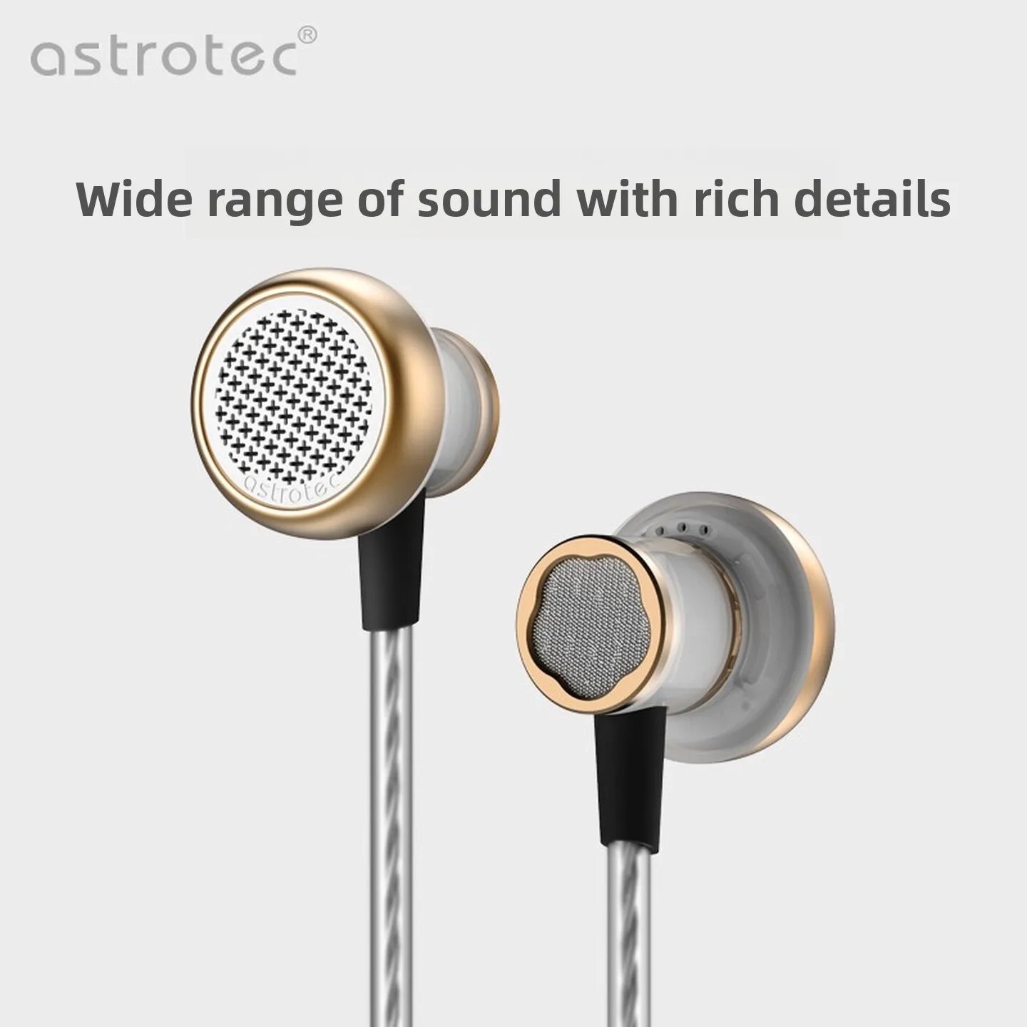 Наушники Astrotec Lyra mini с 14-мм динамическим драйвером, плоской конструкцией, проводные, внутриканальные, для игр и музыки, IEM. (art.: 3920dba854fbd) - 3920dba854fbd