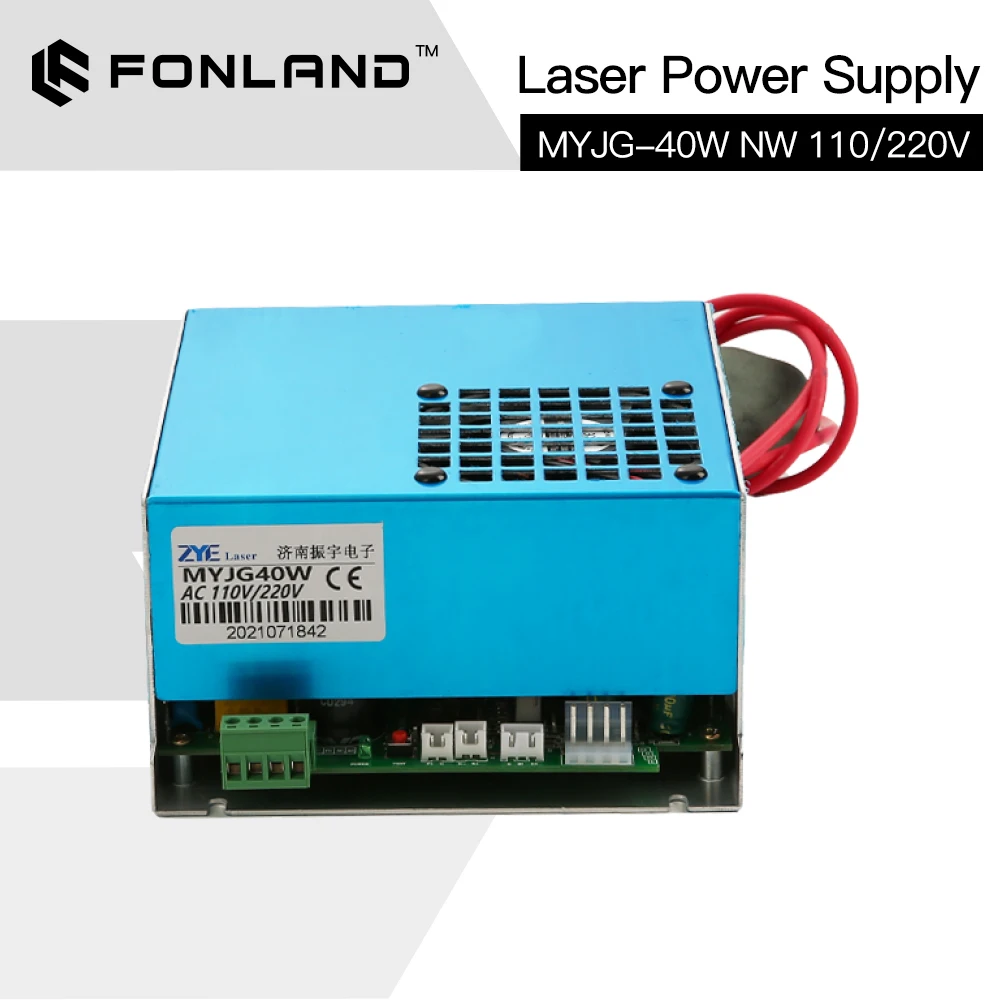 KINDLELASER 40W CO2 Laser Power Supply MYJG-40W NW 110V/220V for Laser Tube Engraving Cutting Machine enlarge
