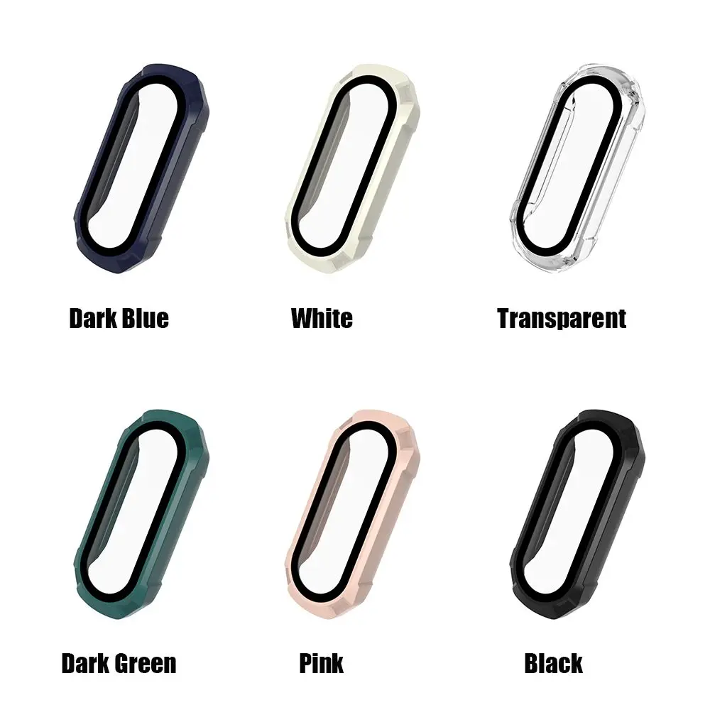 Чехол для Xiaomi Mi Band 6 с защитным стеклом и полной защитой экрана, совместимый с Mi Band 5, 4, 3 и Mi6.