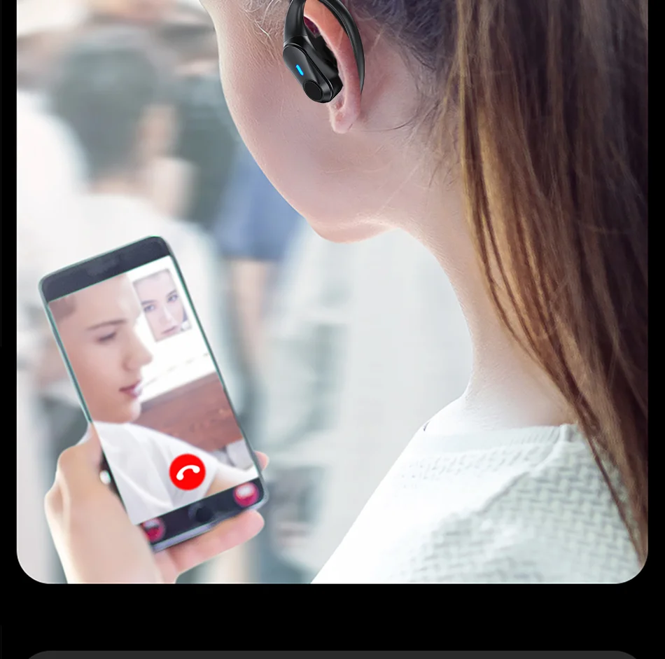 Беспроводные спортивные водонепроницаемые Bluetooth-наушники 5 1 без задержки с