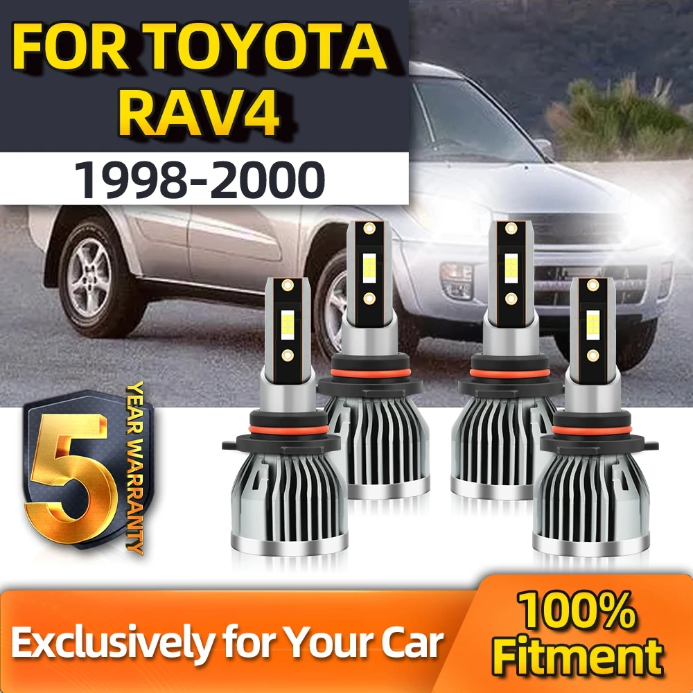 

Crossfox For Toyota RAV4 Plug-N-Play 110W High Power LED Car Headlight 9006 9005 Low/High Beam 1998 1999 2000