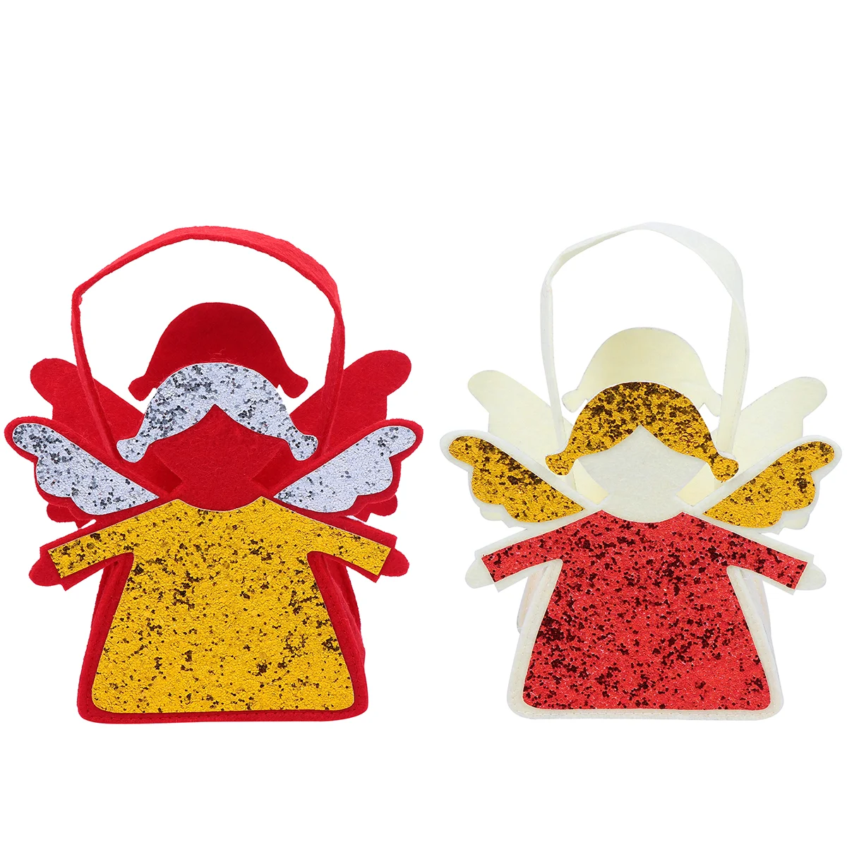 

Christmas Bags Bag Holiday Candy Treat Gift Biscuit Holderhandlessanta Cookie Goodiefavour Tote Pouch