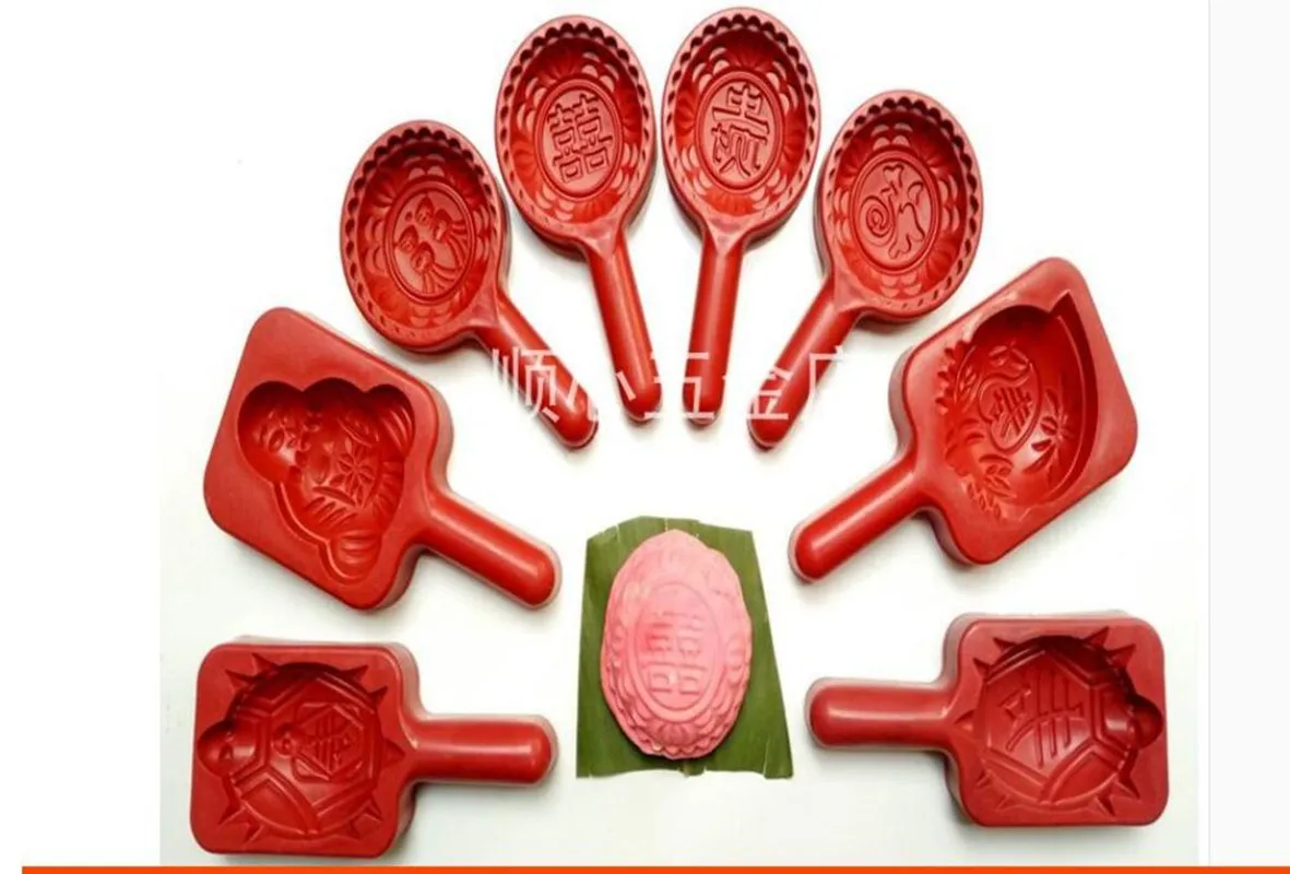 Wooden moon cake mold / Gui Kui Yin Fu Double Shou Xi pastry cake Printing Bean bun mould kitchen tools