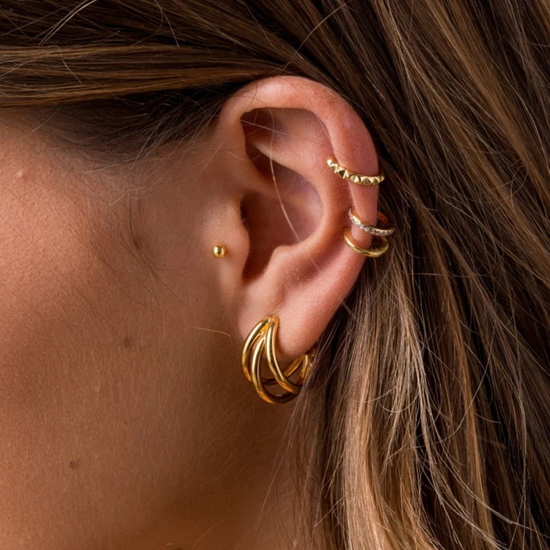 

Серьги MC для женщин Необычные серьги-гвоздики для пирсинга с когтями креативные необычные серьги Uniqe