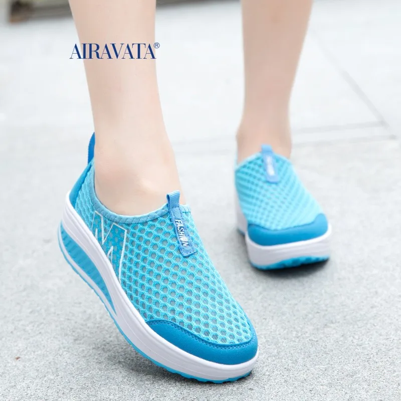 Sneakers Women Slip-on Walking Shoes Casual Increasing Height Shoes for Women Tenis Breathable Mother Baskets Chaussure Femme