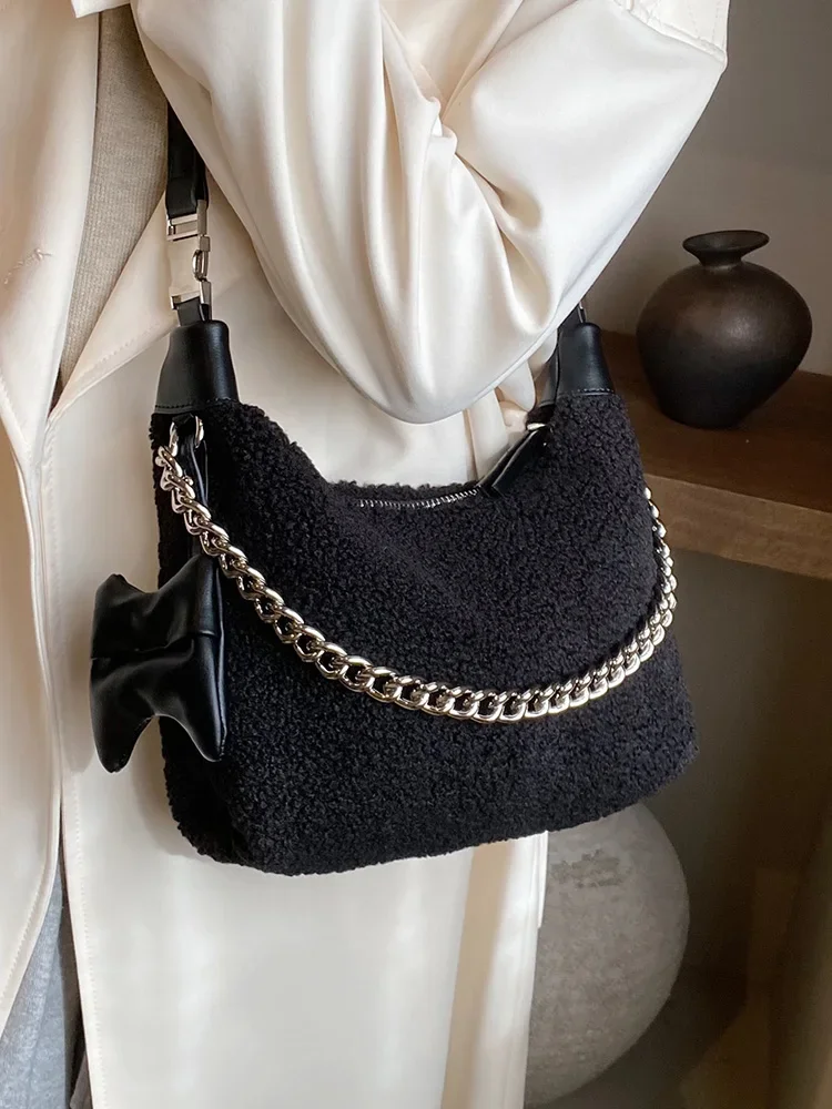 Модные шерстяные сумки-Хобо через плечо женские сумки-тоуты и кошельки новинка