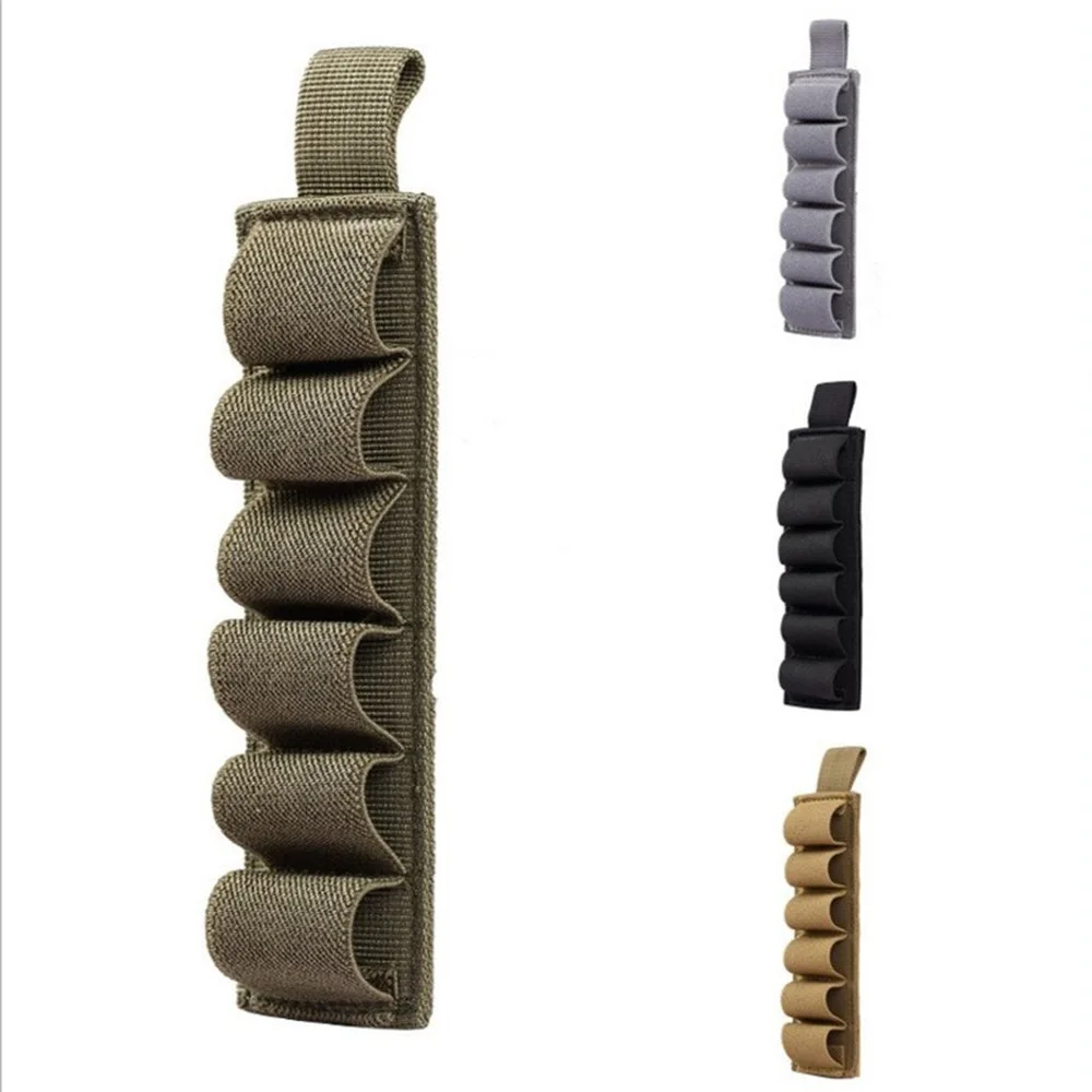 

Tactical Airsoft Magazine Pouch Hunting Buttstock Ammo Carrier Holder 6 Rounds 12Ga 20Ga Military Rifle Mag Pouches Bags